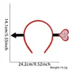 Decoraciones para Fiesta de Solteros del Día de San Valentín Europeo y Americano Diadema de Corazón de Amor Accesorios para Fotos Diadema Xoxo Accesorios para la Cabeza