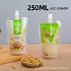 Saco com Bico, Saco para Leite de Soja, Saco Descartável para Embalagem Líquida de Medicina Tradicional Chinesa, Suco, Saco Autossustentável para Iogurte, Grau Alimentício