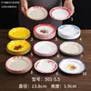 Buffet de Carne de Res Fresca Tan San Niang, Hotpot, Vajilla Creativa, Plato de Res Bahe Li Chaozhou, Apilable y Personalizable con Logo