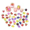 Nuevos Mini Accesorios de Arte para Uñas de Dibujos Animados de Fresa Frutal Mini Cereza Manzana Sandía Accesorios de Uñas de Resina Tridimensionales