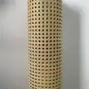 Material de Mimbre Personalizado Imitación Natural Hexagonal Octagonal Ojo Techo Mueble Armario Puerta Decoración Tejido de Malla de Mimbre Hecho a Mano