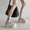 Zapatos de Plataforma para Mujer, Tenis de Suela Gruesa para Mujer de Talla Pequeña, Zapatos de Mujer, Nuevo Estilo Primavera-Verano 2025, Zapatos de Punta Grande para Mujer de Talla Pequeña que Aumentan la Altura, Zapatos Casuales