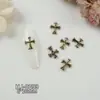 Ventas Directas de Fábrica de Nuevos Pedrería Retro Cruzada para Uñas de Moda al Por Mayor, Decoraciones para Uñas con Forma de Corazón y Cabeza de León