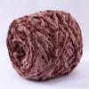 Veludo dourado bola de lã chenille artesanal diy cachecol de malha fio grosso violento urso material saco crochet gancho chinelos