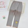 Leggings para Niñas Ropa Exterior Delgados 2024 Primavera Nuevos Pantalones Deportivos de Algodón para Niños Elásticos Ajustados Estilo Occidental