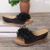 Verano 2026 Nuevo Comercio Exterior Talla Grande Sandalias de Cuña de Moda para Mujer Casual Cómodas con Punta Descubierta Talla Única