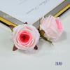 Rosa Pequena Retrô Flor Artificial Rosa Cor Pura Flor Pequena Enfeite de Cabeça Decoração de Chapéu Artesanato DIY