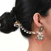 Pendientes Europeos y Americanos Transfronterizos con Forma de Gota de Agua Incrustada de Diamantes, Pendientes con Borlas de Estilo Étnico Bohemio, Pendientes Retro de Alta Gama