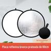 Placa de Luz Fotográfica Refletora Redonda Dobrável Portátil Flexível Placa de Luz Fotográfica Ao Vivo Retratos Mini Placa de Luz de Cobertura