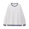 Moletom casual gola careca estilo americano para outono e inverno para homens, cor sólida, caimento solto, unissex, oversized, com estampa