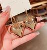 Pendientes de Aro en Forma de Corazón 2022 para Mujer, Elegantes y Modernos, Populares en Línea, Pendientes Únicos, Estilo para el Trabajo