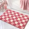 Tapete de Chão para Banheiro de Veludo Agrupado Flocado Fofo Espessado Antiderrapante Absorvente de Água Tapete de Chão Doméstico para Chão de Banheiro Temu