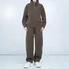 Invierno Estilo Old Money Cálido y de Moda Diseño Casual Cómodo y Único Cotidiano Sencillo Conjunto Casual con Forro Polar para Hombre
