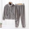 Roupas Infantis Roupa de Casa de Veludo de Algodão Outono e Inverno para Crianças Conjunto Pajama Espesso para Meninos e Meninas Espesso