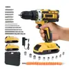 Taladro de mano multifunción transfronterizo para el hogar taladro de impacto de iones de litio de alta potencia taladro de pistola inalámbrico portátil destornillador