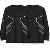 [Envío Rápido] Camiseta de Manga Larga para Hombre, Ropa Interior de Otoño para Hombre, Corte Holgado, Capa Base Elástica, Camiseta Estampada para Hombre