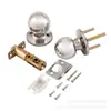 Cerradura Esférica de Acero Inoxidable de Tres Barras Ajustable Electroplateada Cerradura de Bola para Puerta con Llave Puerta de Baño Cerradura de Bola
