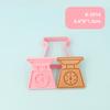 Moldeador de Galletas con Temática de Pastel 3D Estéreo Presionador de Plástico para Glaseado Galleta Fondant Juego