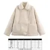 Exportación Transfronteriza Ropa de Mujer al por Mayor Nueva Moda 2024 Estilo Europeo y Americano Otoño e Invierno Chaqueta con Solapa Integrada de Piel
