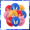 Set de Globos Transfronterizo Globos de 12 Pulgadas Animación Película y Televisión de Anime Juego Fiesta de Cumpleaños Globos de Dibujos Animados Fabricante Mayorista
