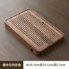 Bandeja de té de madera maciza de nogal para el hogar y la oficina, rectangular pequeña con almacenamiento de agua, mesa para preparación en seco, nueva bandeja de mar de té 2026