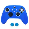 Capa protetora de silicone adequada para controle de Xbox Series XS com textura antiderrapante e tampas de joystick, acessórios para console de jogos