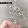Branco Mini tamanho pequeno Inverted Edge Zircon Nail Art Diamante 2024 Novo Pequeno Livro Vermelho Explosões Olho de Cavalo Broca de Unha de Diamante