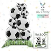Globos de Papel de Aluminio Temáticos de la Copa Mundial Mecrla, Trofeo de Campeonato, Base de Soporte, Montón de Fútbol, Celebración de Fiesta