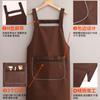 Delantal con logotipo impreso personalizado, delantal de chef de moda coreana, ropa de trabajo para restaurantes, delantal de fábrica al por mayor