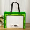 Bolsa no tejida recubierta de película en stock, bolso de mujer, bolso de tienda de ropa, bolso de ropa al por mayor, bolso de tienda de ropa infantil