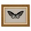 Pintura Decorativa Vintage de Mariposa e Insectos con Marco Dorado Horizontal para Sala de Estar y Entrada, Envío Directo de Fábrica