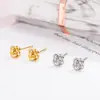 Brincos Pequenos de Flor de Rosa para Mulheres, Tarraxas Charmosas Estilo Francês, Brincos de Design Único, Acessórios de Orelha para Atacado