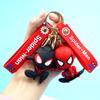 Nuevo Llavero de Patineta Spider-Man Muñeco de Goma Blanda Marvel Colgante para Llave de Coche Favorito de los Niños Accesorio para Mochila