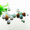 Preço de fábrica fornecimento DIY feito à mão corrida de gelo contas de jade de três cores seleção de moda colorida A mercadorias contas de jade atacado