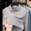 Camisa polo de piquet de algodão puro hexagonal de manga comprida para homens, novo estilo de outono, gola de lapela, cor sólida, casual, respirável, camiseta masculina feita sob medida