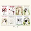 Tarjetas de agradecimiento de boda, tarjetas de felicitación de bendición para la pareja de bodas, tarjetas decorativas para caja de regalo de compromiso, disponibles en varios tamaños