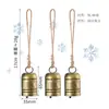 Amazon Mais Vendido Corda de Cânhamo Sino Metal Sino de Vaca Velho de Ferro Natal Sino Decorativo para Pendurar na Parede Ponto Venda Atacado