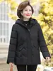 Abrigo de algodón talla grande para mujeres de mediana edad y mayores, ropa de invierno para madres, ropa engrosada para personas mayores, abrigo de algodón de invierno para abuelas de 60-70 años