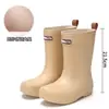 Zapatos de Agua para Niños, Botas de Lluvia Antideslizantes para Niños y Niñas, Botas de Lluvia para Padres e Hijos, Botas de Agua de Caña Media para Parejas, Zapatos Impermeables para Acampar