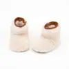 Botas de algodón para niñas de invierno, zapatos peludos para niños, zapatos cálidos para bebé, botas de nieve para lactantes, zapatos de algodón para niños pequeños, zapatos de invierno para niños