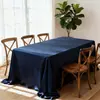 Toalha de Mesa Espessa Acessível Luxo High-End 2025 Novo Estilo Simples Retangular Cetim Cor Pura Toalha de Mesa para Mesa de Sobremesa Toalha de Mesa