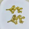 Serie de Plantas DIY Colgante de Cobre Fundido Pendientes para Ropa Pendientes de Oreja Cobre Latón Zapatos Joyería de Cobre