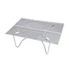 Mesa plegable para exteriores, Tablero de mesa pequeño de aleación de aluminio para senderismo, Mesa y silla de camping mini para una persona, Ligero