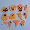 Letrero Colgante de Halloween Amapola Colgante Molde de Resina Esqueleto Calabaza Fantasma Araña Bruja Búho Molde de Silicona