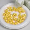 Dingyi Colorido Melocotón Luna Fría Galvanizado Color Sólido Acrílico Forma de Corazón Agujero Recto Cuentas Sueltas DIY Accesorios para Cadena de Teléfono Móvil
