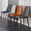 Silla de comedor para uso doméstico, lujo ligero nórdico, arte de hierro minimalista moderno con respaldo, adecuada para discusiones, taburete de escritorio, comedor minimalista, lujo ligero de hotel
