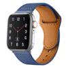 Adecuado para Correa de Cuero Genuino para Apple Watch iWatch S11 Estilo de Negocios Hebilla Inversa Correa de Reloj de Piel de Vaca de Primera Capa con un Solo Pasador