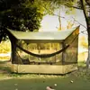 Tienda de campaña con dosel de malla para exteriores para acampar, picnic, tienda de doble propósito, transpirable, a prueba de viento y mosquitos