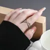 Anillo Abierto Retro Francés, Diseño de Nicho Moderno y Creativo, Anillo de Doble Capa, Varios Estilos, Unisex, Adecuado para Parejas