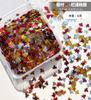 DIY feito à mão cola folha de bordo lantejou material de cânhamo fluido forma especial decorativa glitter brilhante material de produção fábrica vendas diretas